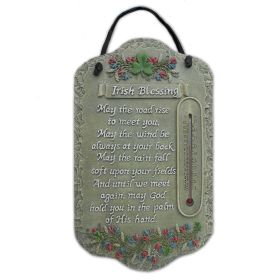 Welcome Sign, "Irish Blessing" Porch Decor, Resin Slate Plaque, Ready To Hang Decor