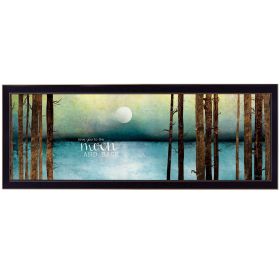 "Love You to the Moon and Back" by Marla Rae, Ready to Hang Framed Print, Black Frame