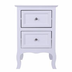[Old Code: 28731413]Country Style Two-Tier Night Table Large Size White