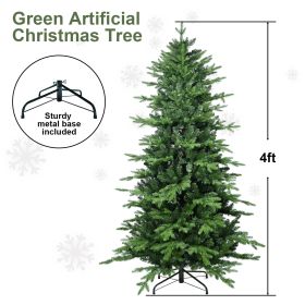 PVC Christmas Tree, Christmas Decorations, Green (Option: 4ft)